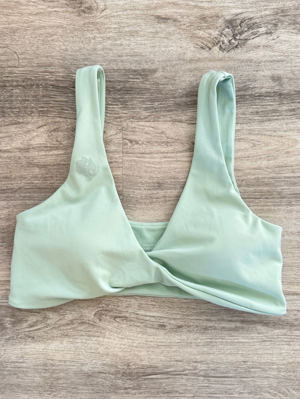 Darc Sport WOLVES Women’s Twist-Front Light Mint Bralette